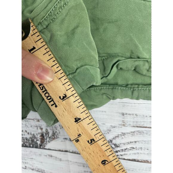 GAP Green Lyocell Drawstring Shorts Large Soft 3” Pockets Summer Beach Neutral - Picture 7 of 8